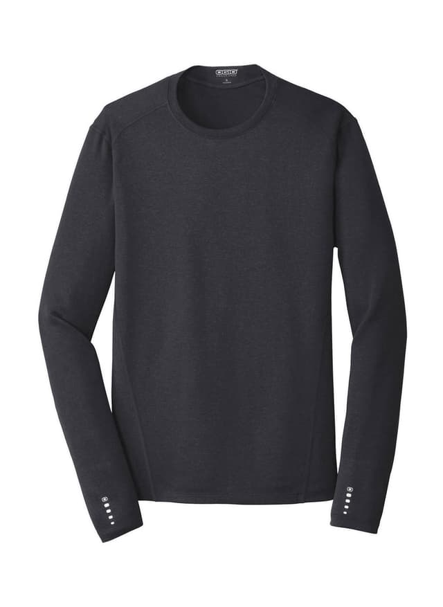 OGIO Men's Endurance Pulse Crew Long-Sleeve T-Shirt - Black 3XL