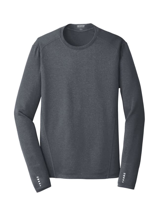 OGIO Men's Endurance Pulse Crew Long-Sleeve T-Shirt - Dark Grey 3XL