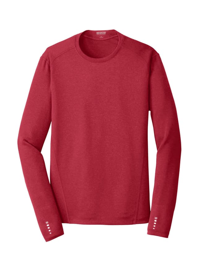 OGIO Men's Endurance Pulse Crew Long-Sleeve T-Shirt - Red 3XL