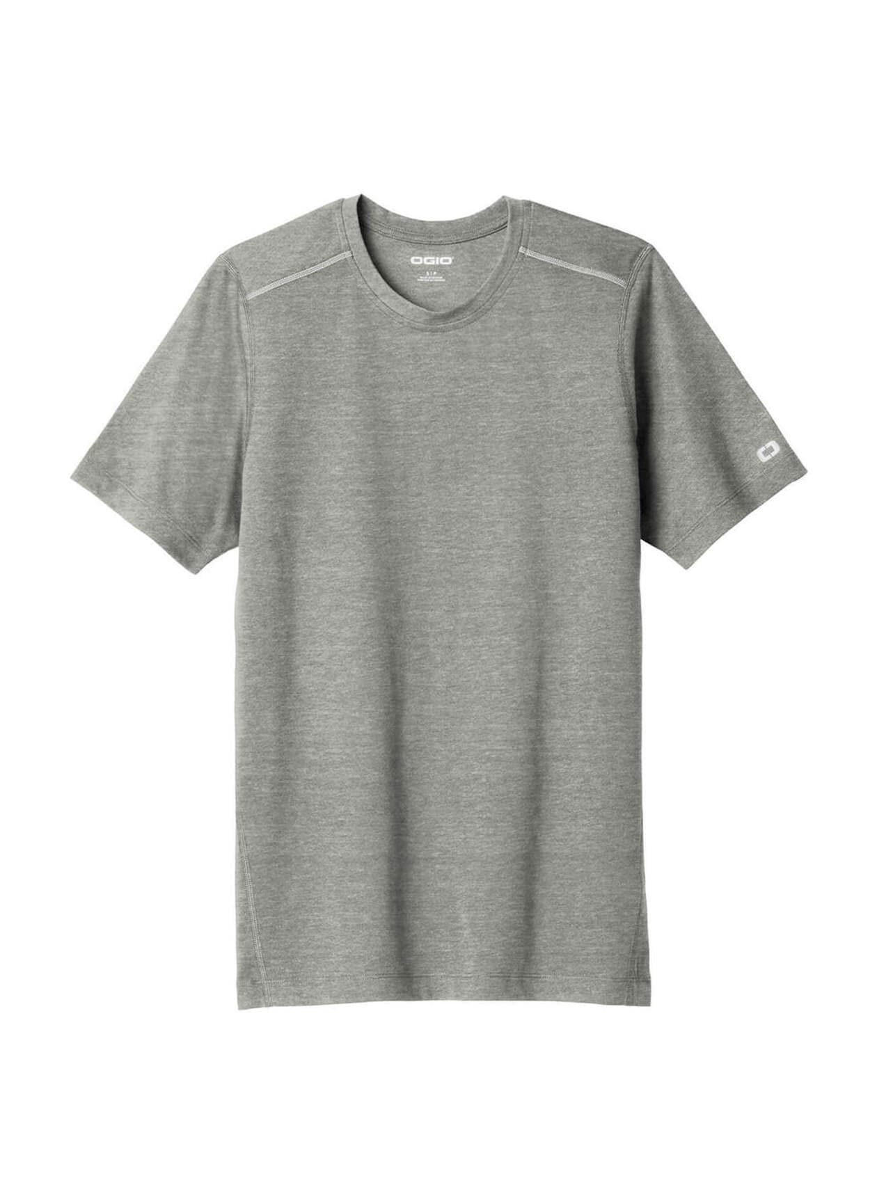 OGIO Men's ENDURANCE Peak Short-Sleeve T-Shirt - Light Grey 3XL