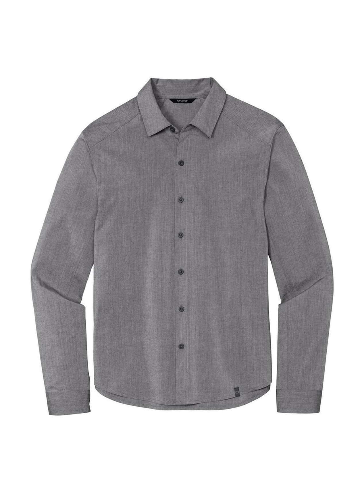 OGIO Men's Commuter Woven Shirt - Light Grey 3XL