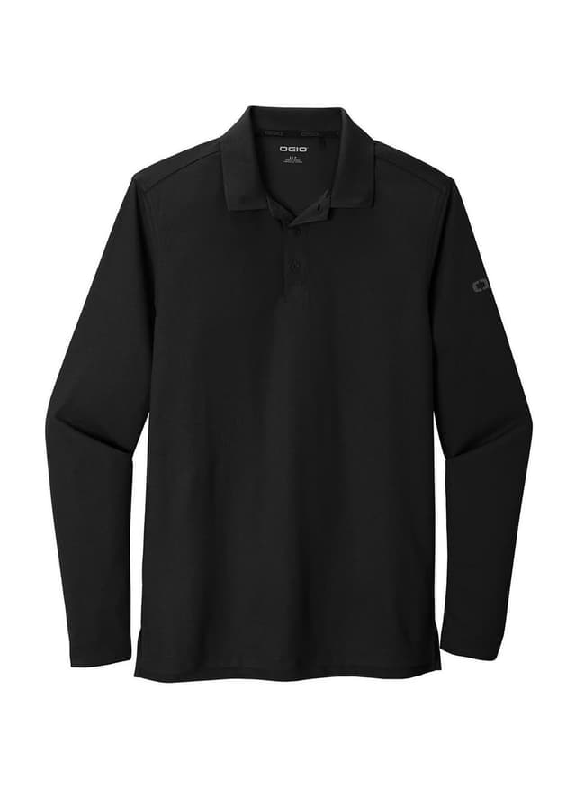 OGIO Men's Caliber 2.0 Long-Sleeve Polo - Black 3XL