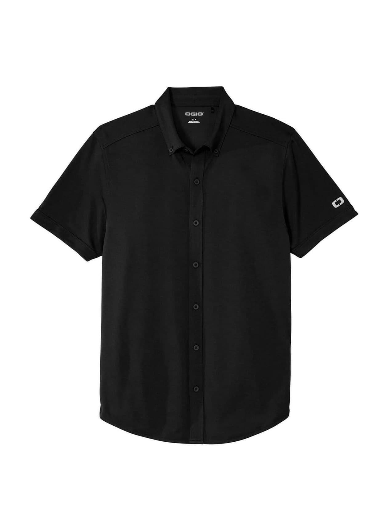 OGIO Men's Gravitate Full-Button Polo - Black 3XL
