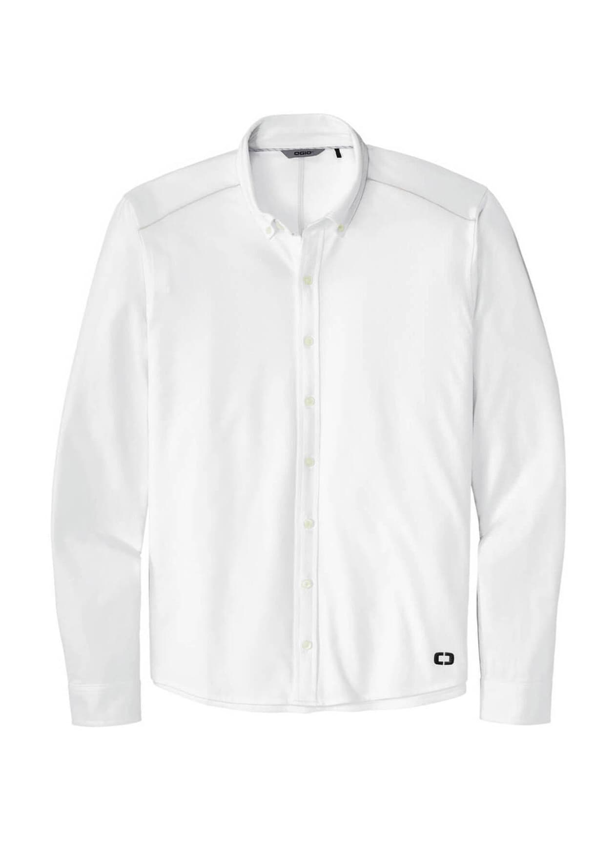 OGIO Men's Code Stretch Button-Up Shirt - White 3XL