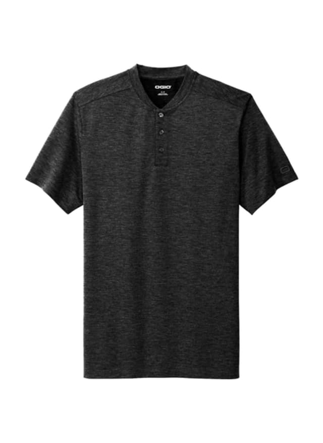 OGIO Men's Evolution Henley - Black 3XL