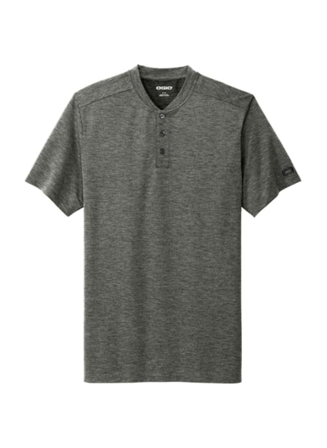 OGIO Men's Evolution Henley - Dark Grey 3XL