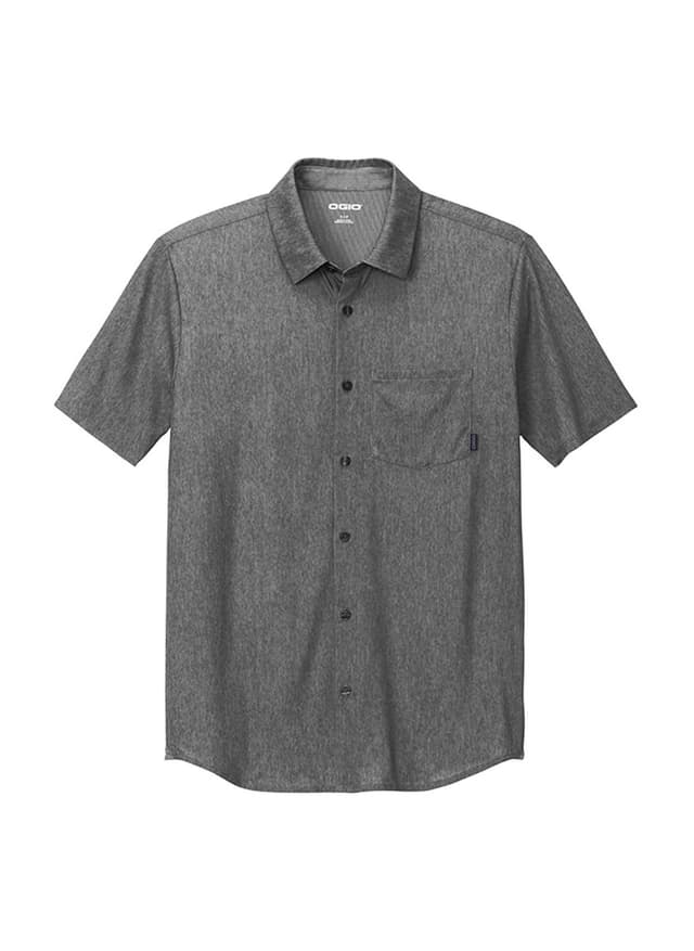 Ogio Men's Extend Short Sleeve Button Up - Light Grey 3XL