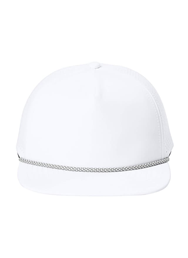 OGIO 5-Panel Rope Performance Cap - White LG