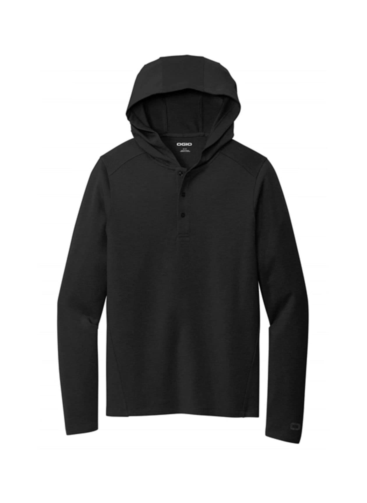 OGIO Men's Luuma Flex Hooded Henley - Black 3XL
