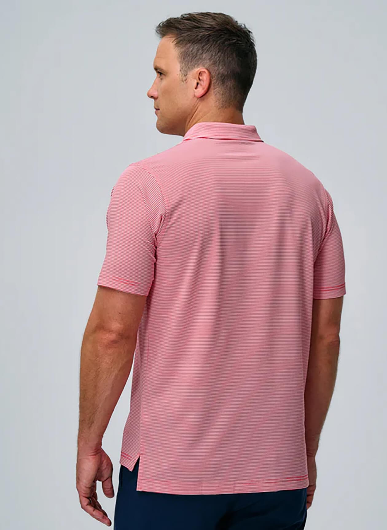 Fairway & Greene Men's Bryant Stripe Polo - Red 3XL