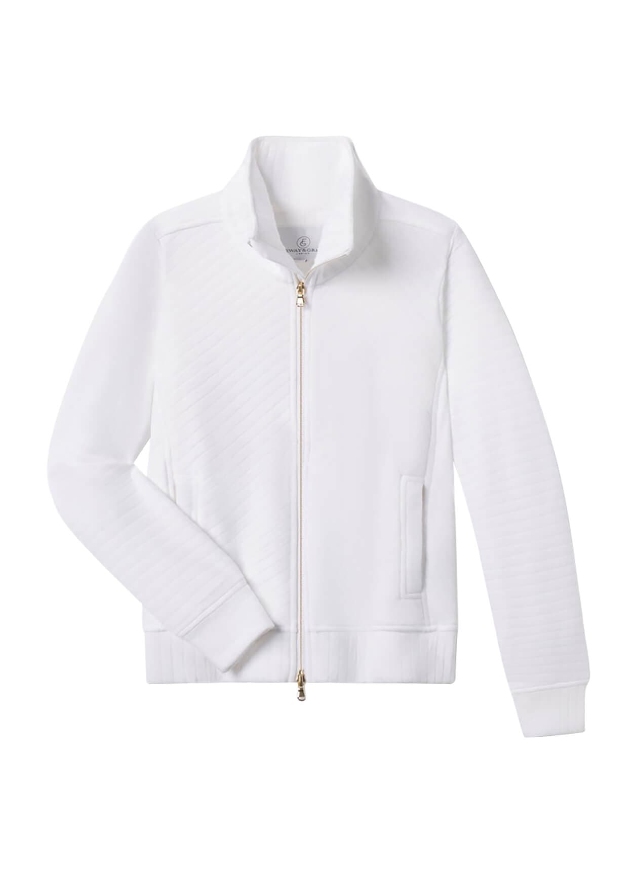 Fairway & Greene Women's Carson Quilted Jacket - White 3XL