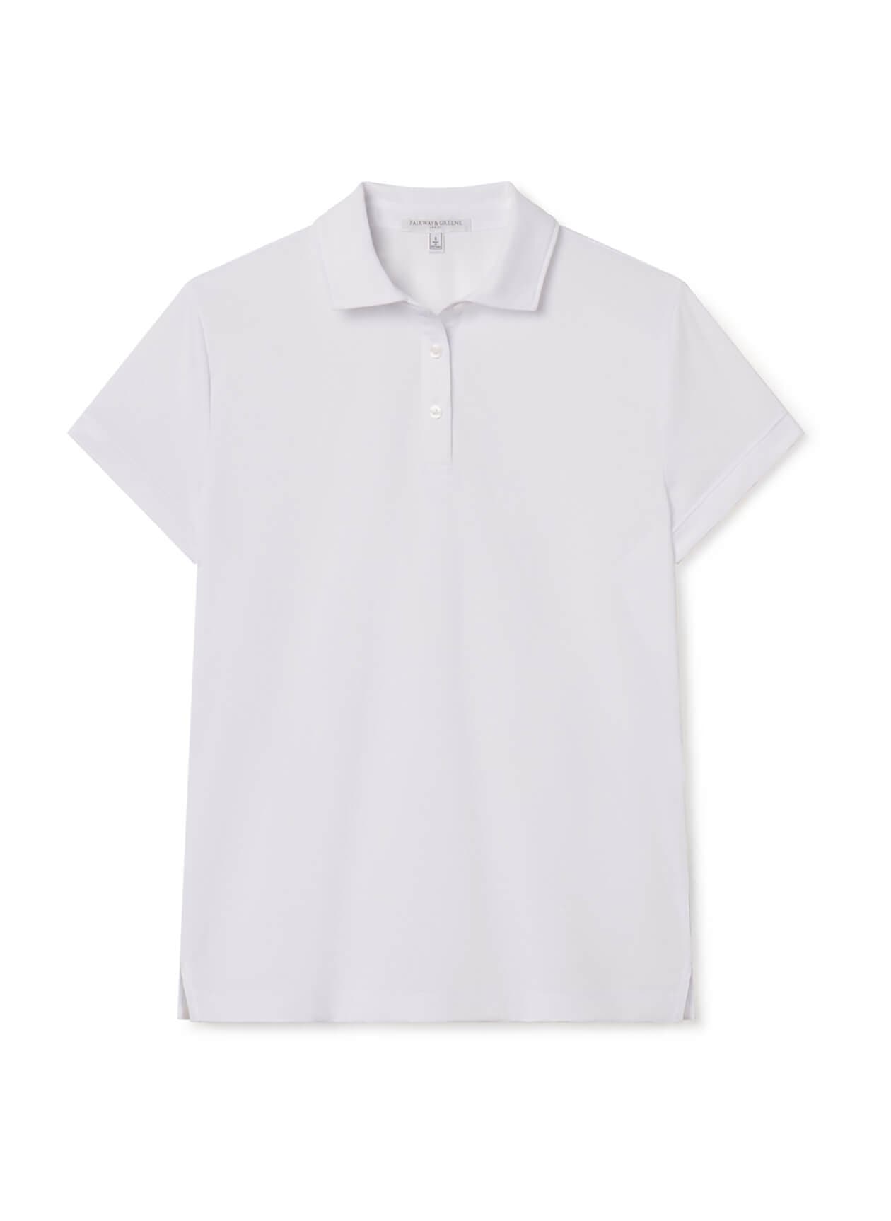Fairway & Greene Women's Dawn Pique Polo - White 3XL
