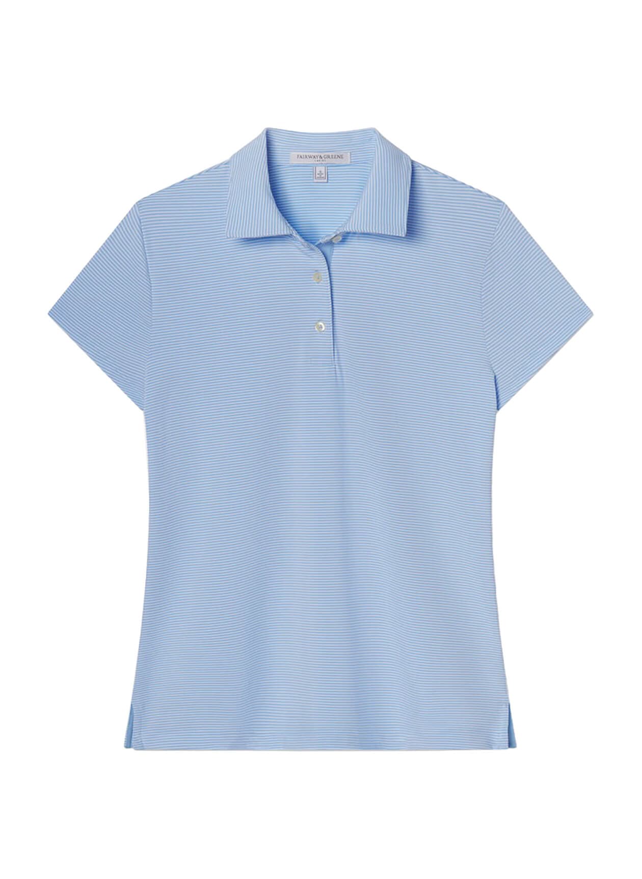 Fairway & Greene Women's Vanessa Polo - Cyan LG