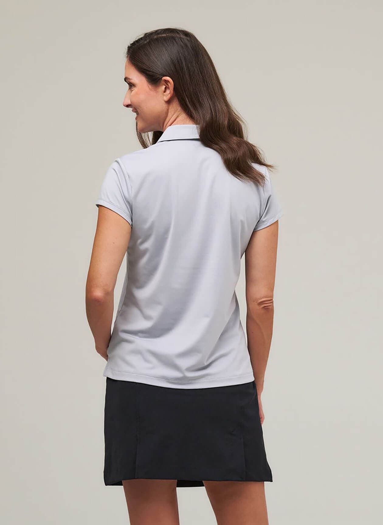 Fairway & Greene Women's Carole Polo - Light Grey LG