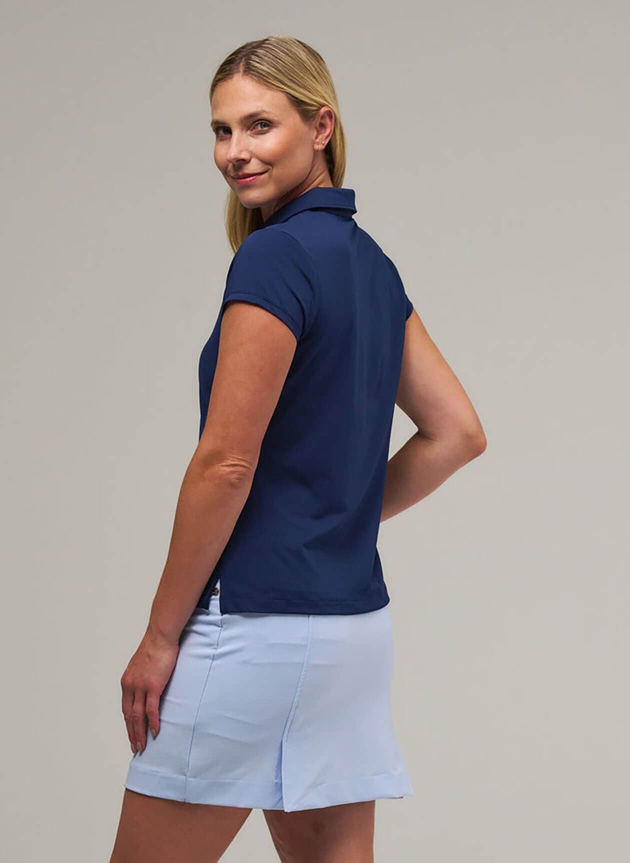 Fairway & Greene Women's Carole Polo - Navy LG