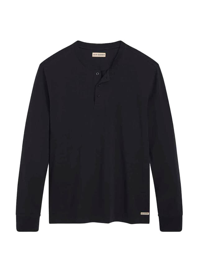 Fair Harbor Men's Pacific Henley - Black LG