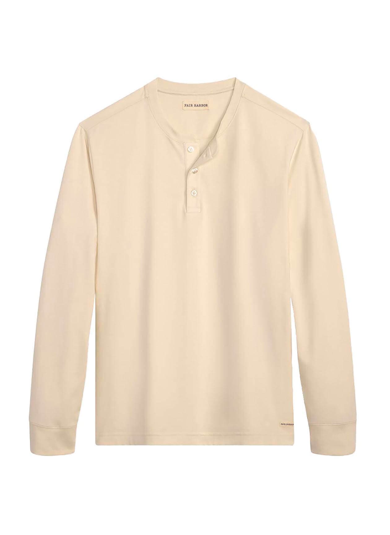 Fair Harbor Men's Pacific Henley - White LG