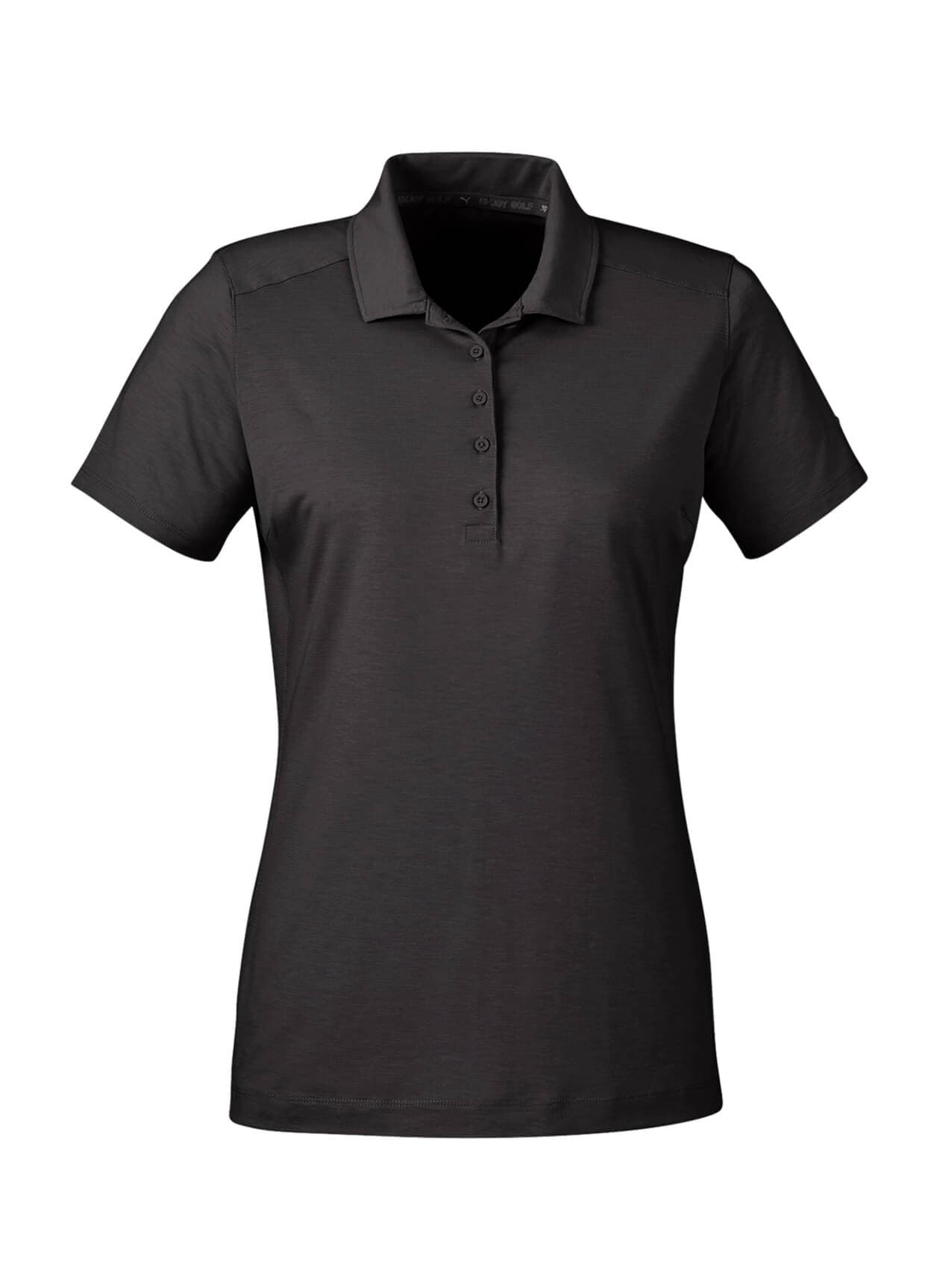 PUMA Women's Bandon Polo - Black LG
