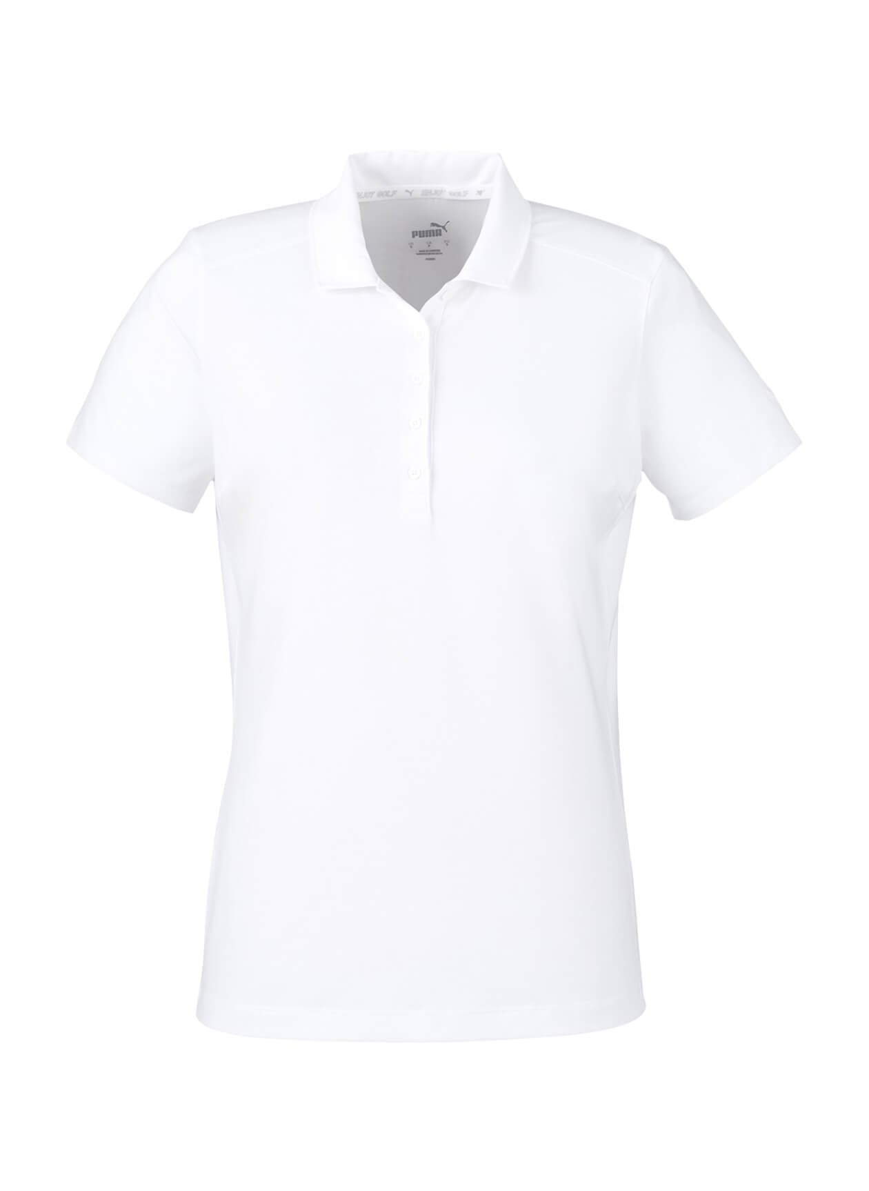 PUMA Women's Bandon Polo - White LG