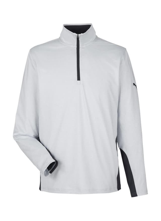 PUMA Men's Mesa Stripe Quarter-Zip - Black 3XL