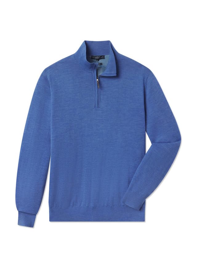 Fairway & Greene Men's The Icon Baruffa Merino Windsweater - Heathered Blue 3XL