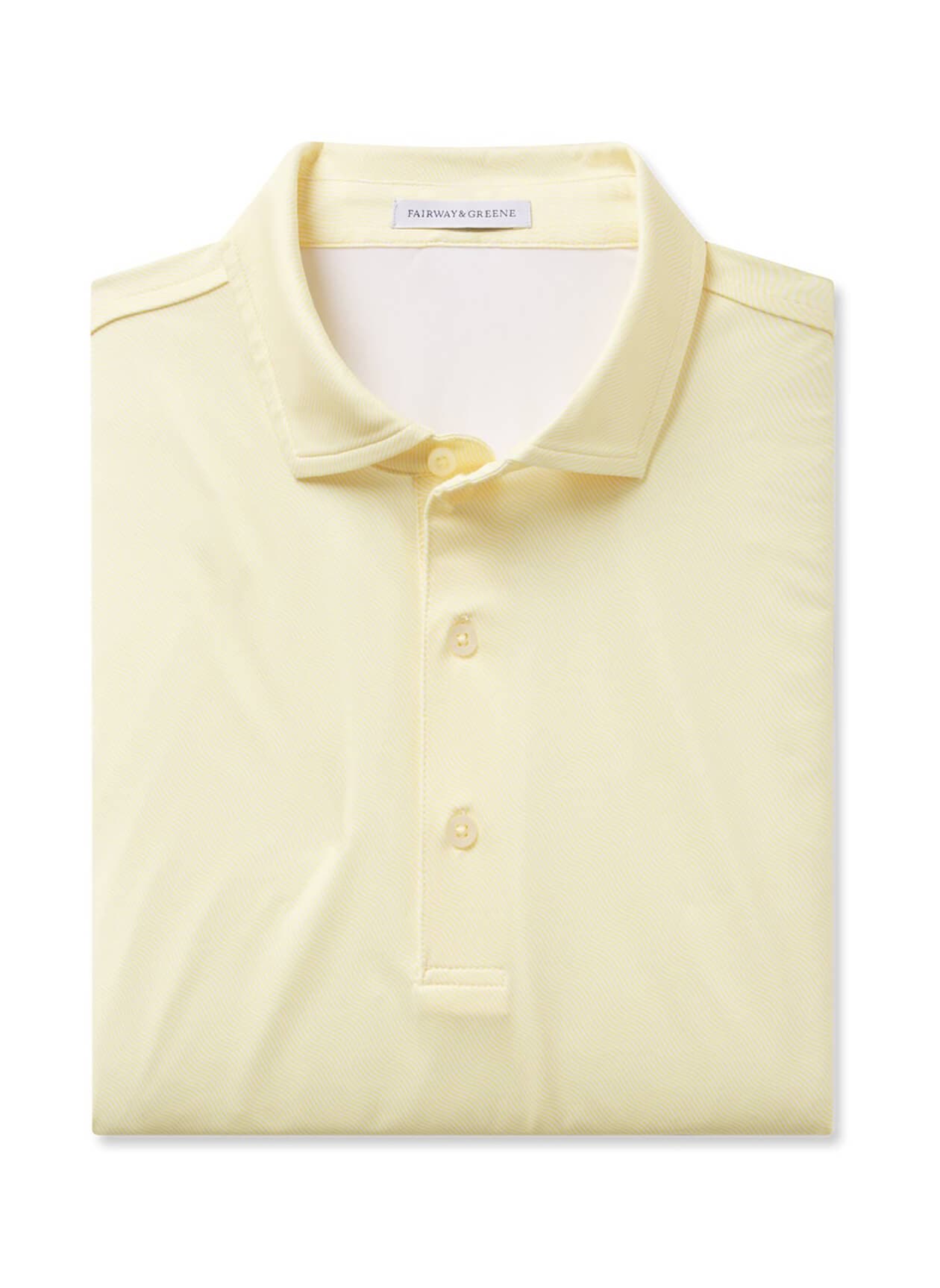 Fairway & Greene Men's Vizcaya Print Polo - Yellow 3XL