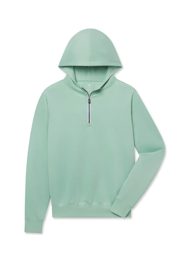 Fairway & Greene Men's Caves Quarter-Zip Hoodie - Green 3XL