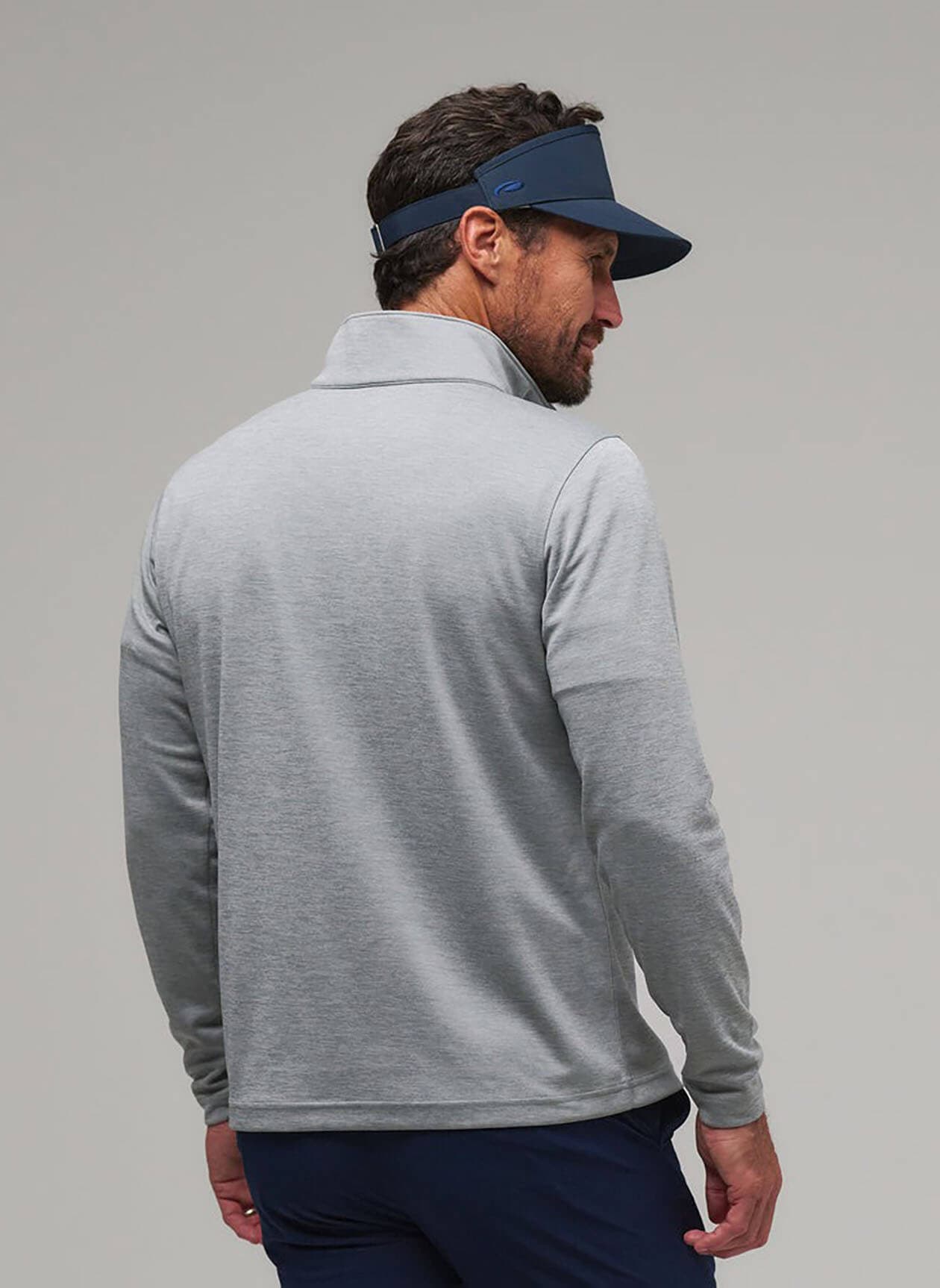 Fairway & Greene Men's Hudson Quarter-Zip - Light Grey 3XL