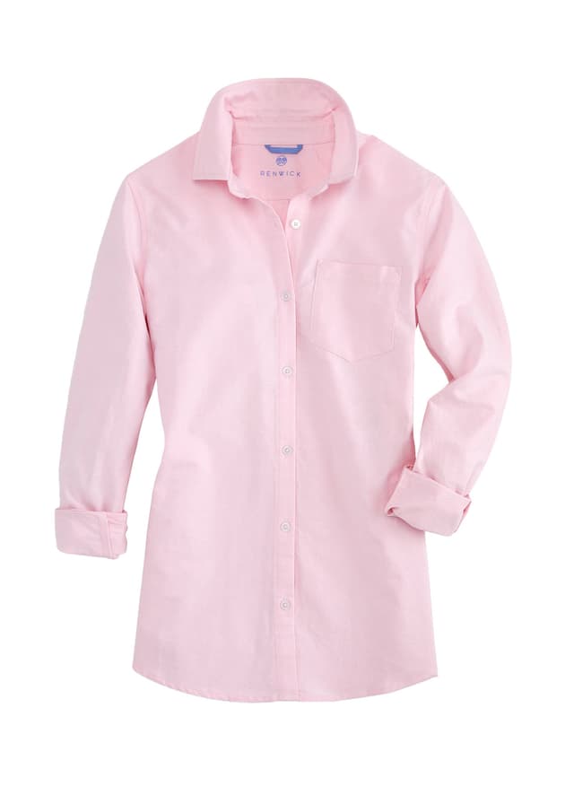 Renwick Women's Oxford Button Down - Pink LG