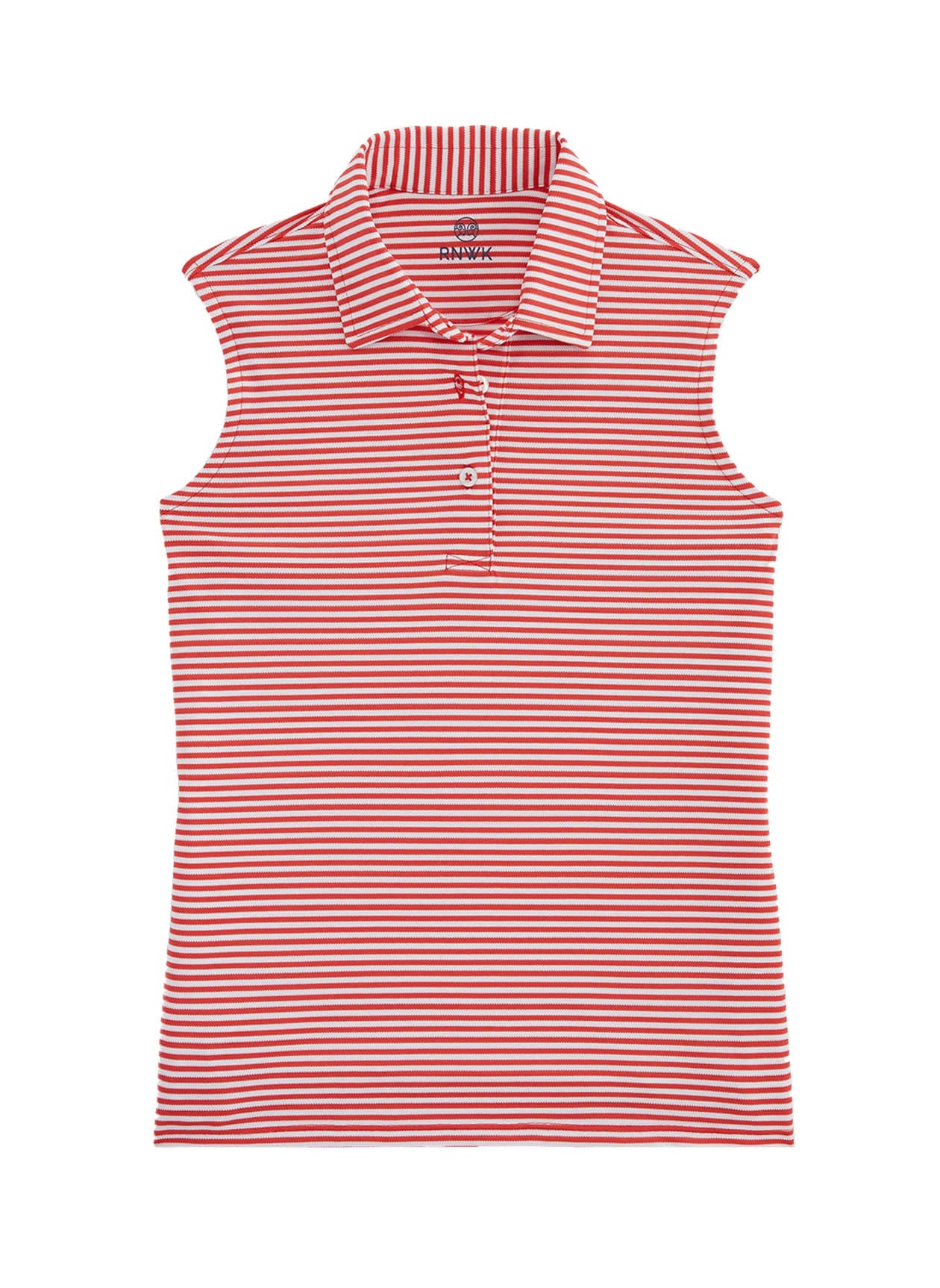 Renwick Women's Oxford Pique Sleeveless Polo - Red LG
