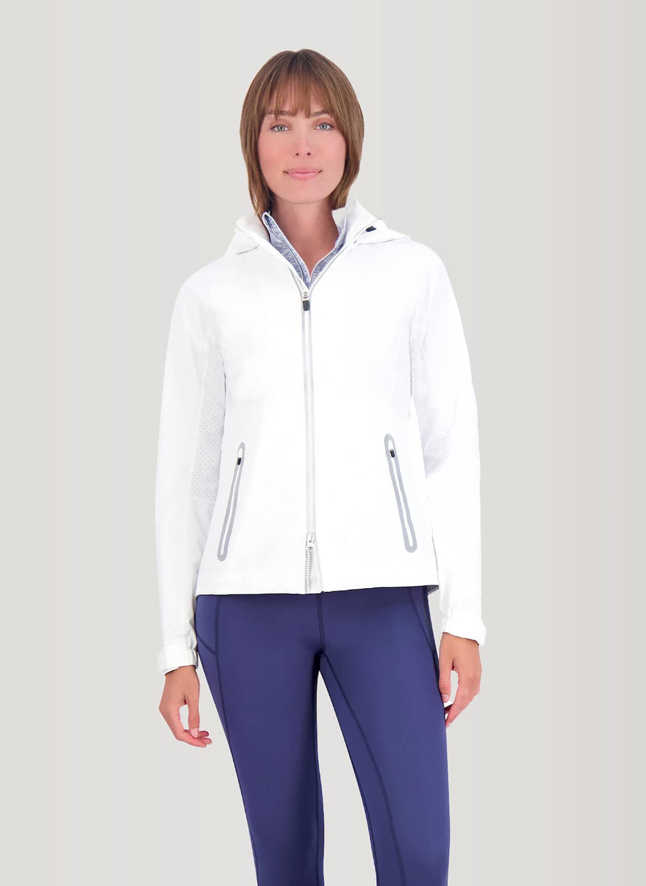 Zero Restriction Women's Hooded Olivia Jacket - White / White (130) LG