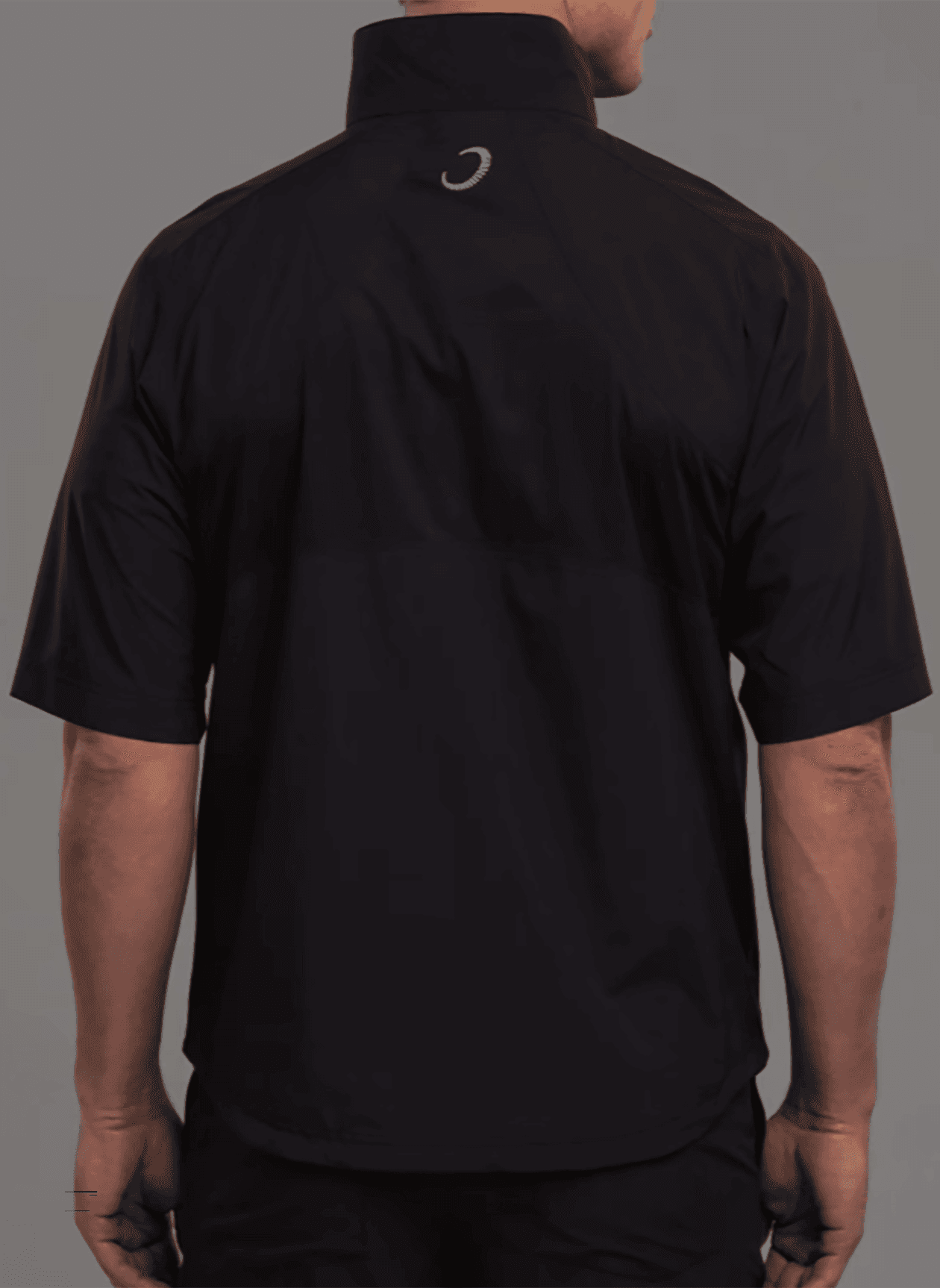 Zero Restriction Men's Power Torque Short-Sleeve Quarter-Zip - Black LG