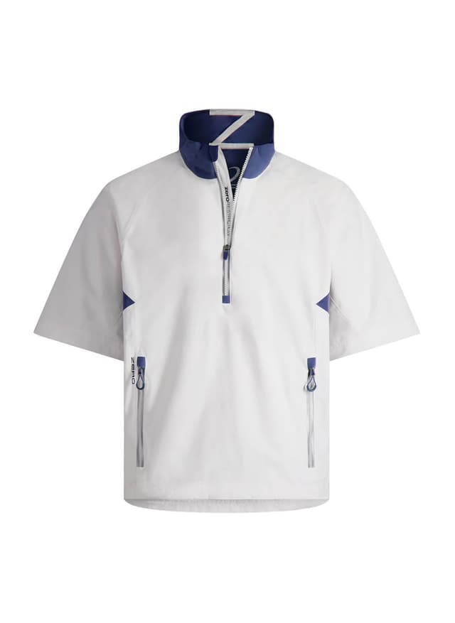 Zero Restriction Men's Power Torque Short-Sleeve Quarter-Zip - White LG