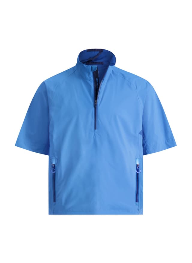 Zero Restriction Men's Power Torque Short-Sleeve Quarter-Zip - Dodger Blue LG