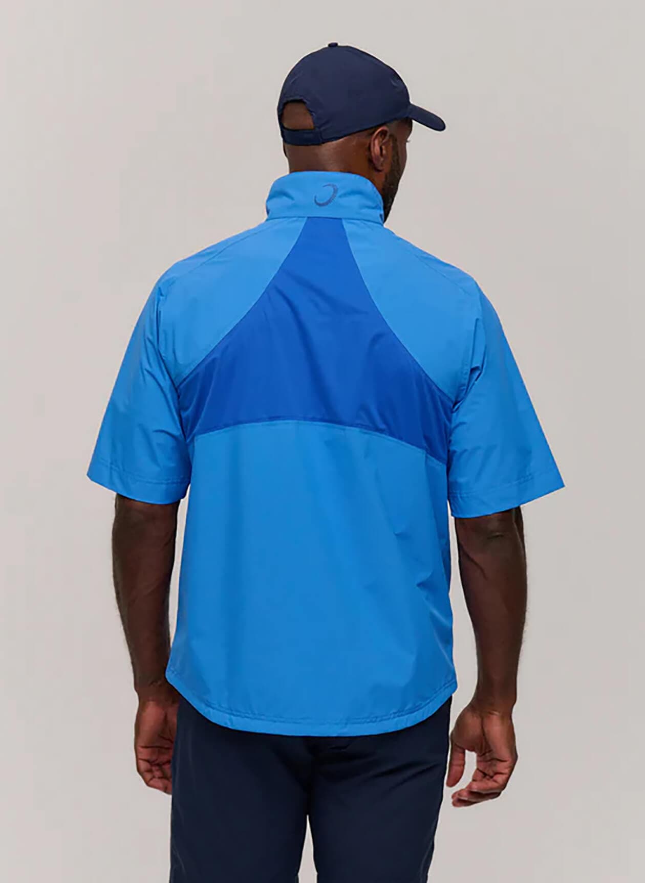 Zero Restriction Men's Power Torque Short-Sleeve Quarter-Zip - Dodger Blue LG