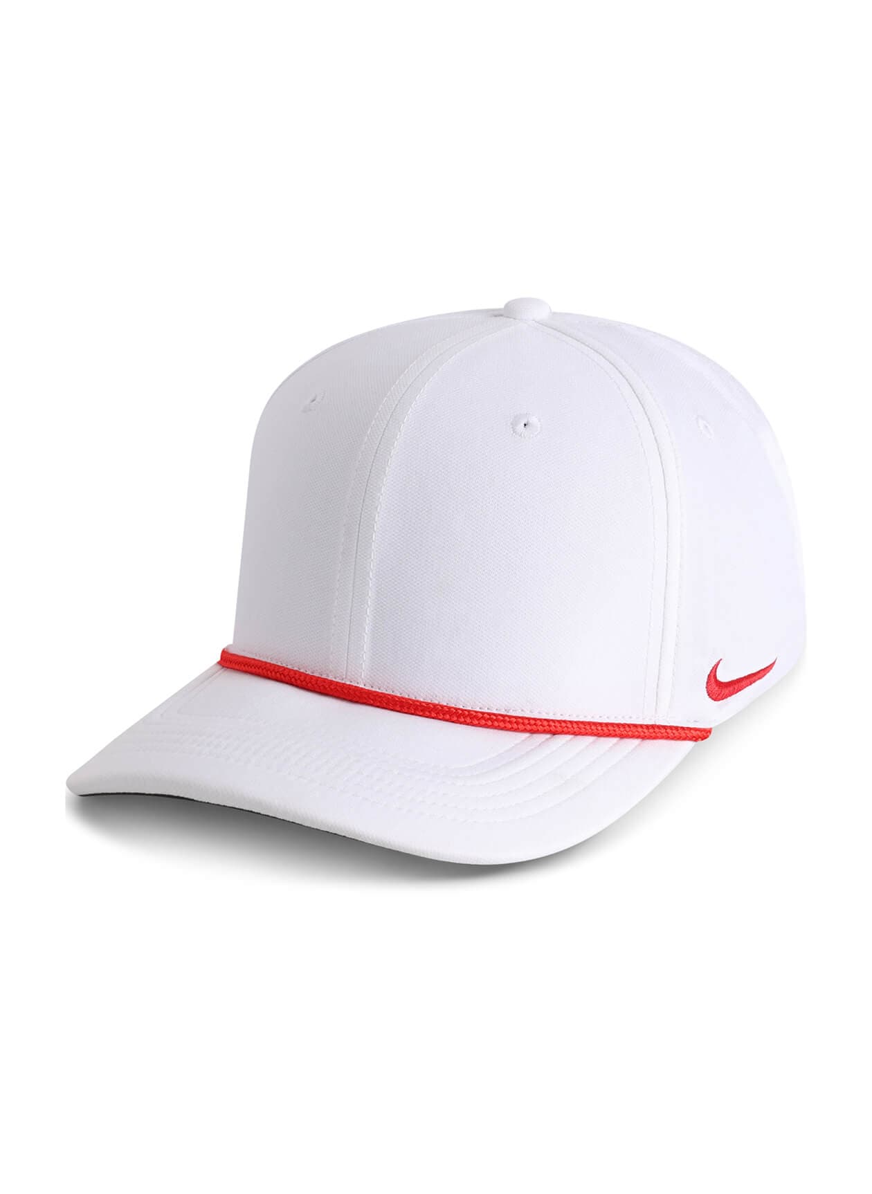 Nike Team Rise Rope Cap - White / University Red MISC