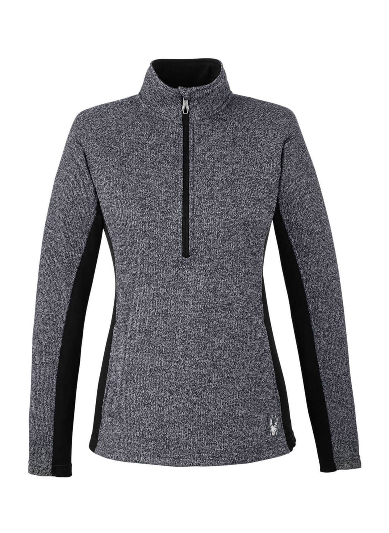 Spyder Women's Constant Half-Zip - Black Heather / Black (BHT) LG