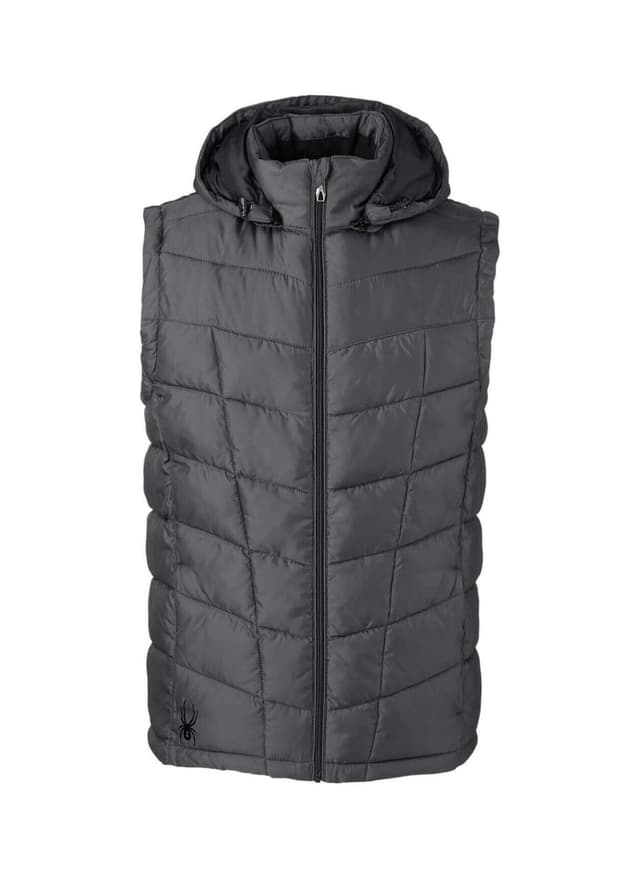 Spyder Men's Pelmo Puffer Vest - Dark Grey 3XL
