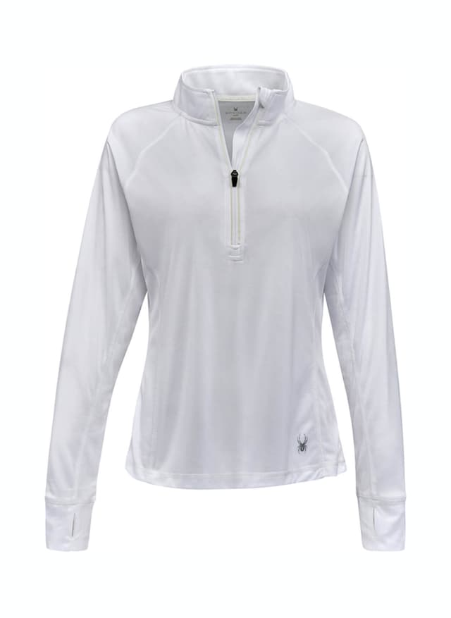 Spyder Women's Freestyle Half-Zip - White LG