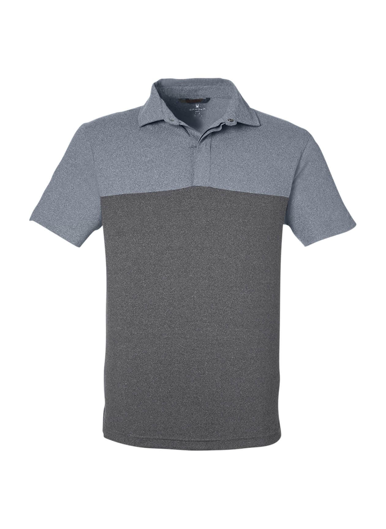 Spyder Men's Spyre Flex Colorblock Polo - Dark Grey 3XL