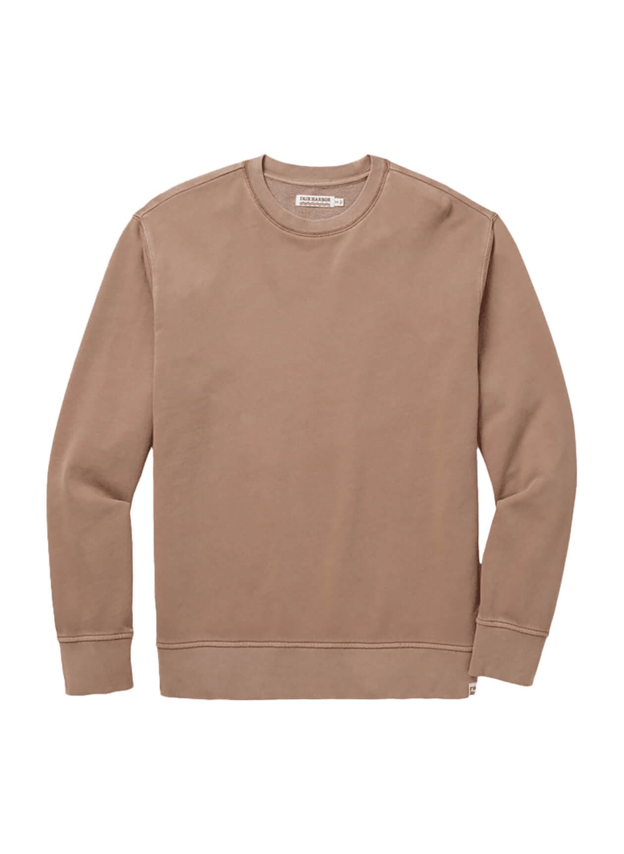 Fair Harbor Men's Saltaire Crewneck Blank - Brown LG