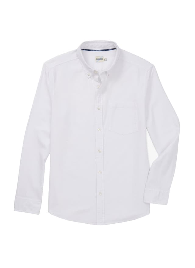 Fair Harbor Men's Salty Oxford Shirt - White LG