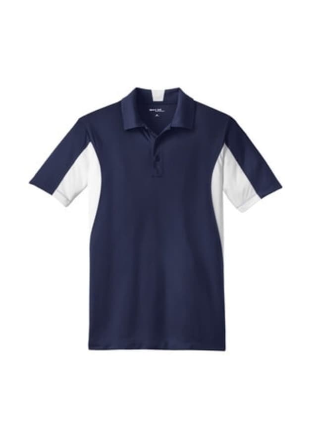Sport-Tek Men's Side Blocked Micropique Sport-Wick Polo - Navy 3XL
