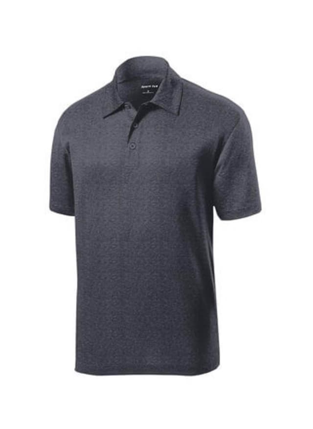 Sport-Tek Men's Heather Contender Polo - Dark Grey 3XL