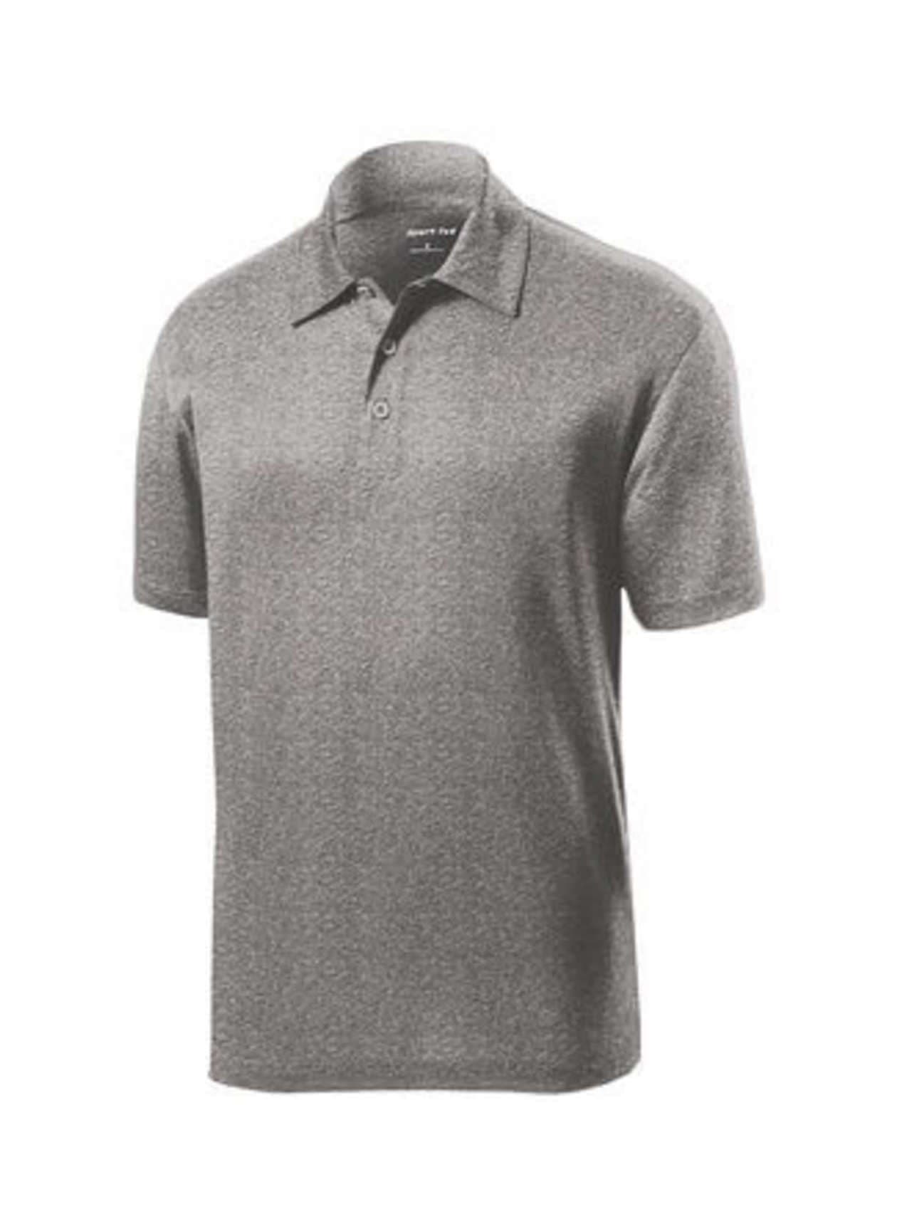 Sport-Tek Men's Heather Contender Polo - Light Grey 3XL