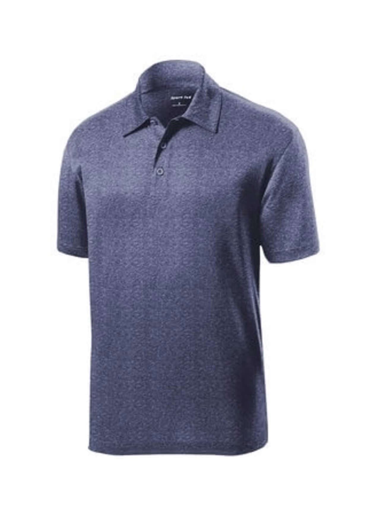 Sport-Tek Men's Heather Contender Polo - Navy 3XL