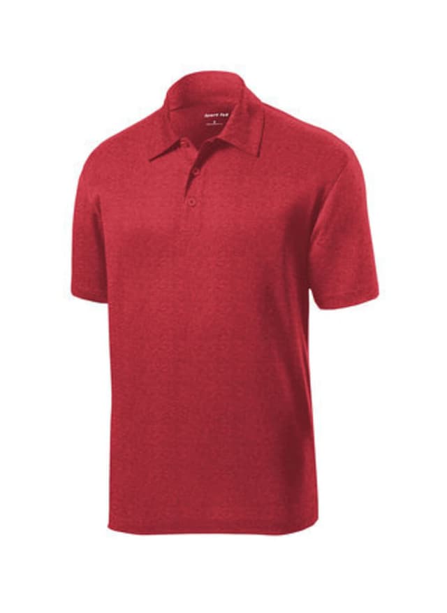 Sport-Tek Men's Heather Contender Polo - Red 3XL