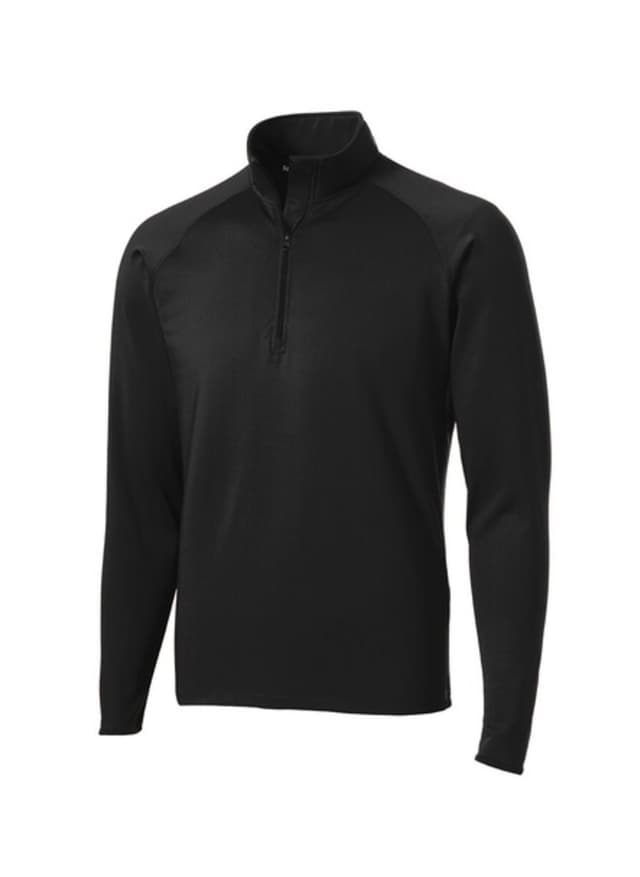 Sport-Tek Men's Sport-Wick Stretch Half-Zip - Black 3XL