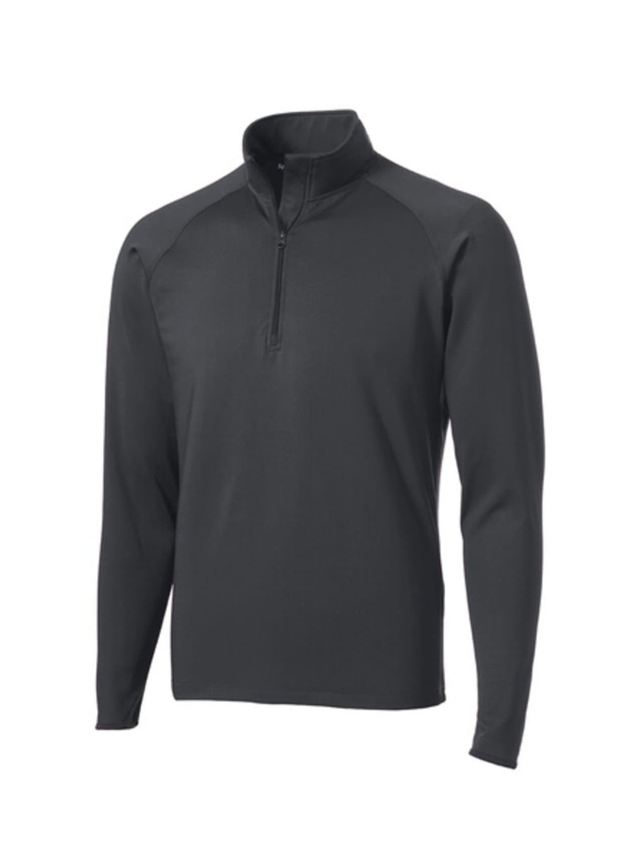 Sport-Tek Men's Sport-Wick Stretch Half-Zip - Dark Grey 3XL