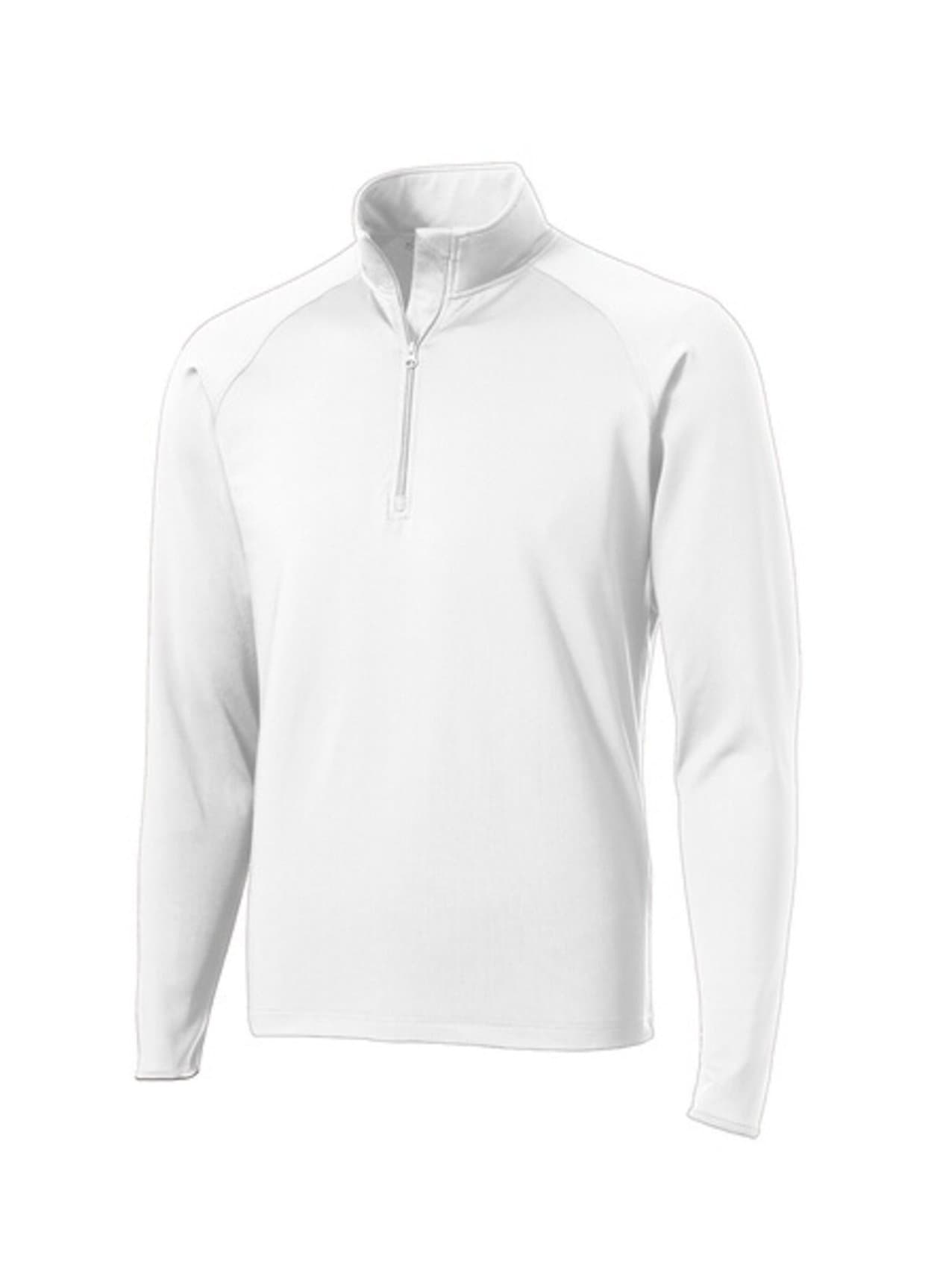 Sport-Tek Men's Sport-Wick Stretch Half-Zip - White 3XL